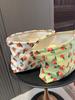 Bolsa de Cosméticos de Pana Transfronteriza Ins Bolsa de Almacenamiento Portátil Fresca con Flores Bolsa Interior Bolso de Mano Bolsa de Lavar
