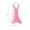 Pente Massageador Multifuncional Rosa de Quatro em Um com Gradiente de Duas Cores, Massageador Nasal, Ferramenta para Desobstrução de Meridianos, Ferramenta Mágica de Lifting e Raspagem