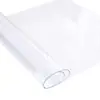 Mantel redondo de PVC para mesa de comedor, resistente al agua, al aceite, no lavable, transparente y suave, antiescaldamiento.