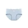 Ropa Interior de Seda de Hielo para Mujer Verano Delgada Transpirable Color Piel Melocotón Corazón Algodón Puro Entrepierna Sexy Talle Medio Bragas Ropa Interior para Mujer