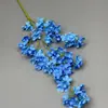 Cadena de flores de hortensia bordadas de alta calidad transfronteriza simulación de flor paisajismo de salón de bodas flor artificial arreglo floral de escena de boda flor de seda plantas verdes venta al por mayor