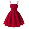 Vestido Feminino Mais Vendido Transfronteiriço Verão 2026 Novo da Amazon Estiloso Laço Doce Alça Princesa