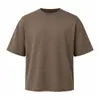 2026 nova camiseta masculina transfronteiriça customizada LOGO vestuário masculino fio duplo Nobel 200g manga curta atacado para exportação
