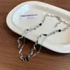 Collares de Alta Moda Tendencia, Colección de Suéteres Picantes, Diseño Negro, Cruz de Mariposa de Nicho, Estilo Versátil Hip-Hop