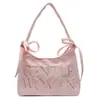 Bolso de Lona con Letras de Moda 2025 Nuevo Simple Moderno Bolso de Hombro para el Trabajo Nicho Bolso de Mano