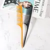 Fábrica en stock venta al por mayor peine de peluquería más peine de cola puntiaguda de dientes anchos y gruesos peine de plástico de dientes grandes peine de bobina para el cabello peine de dientes finos peine para bajar el cabello