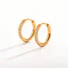 Pendientes Pequeños Circulares Coloridos Estilo Cool Japonés y Coreano Pendientes Estilo Hip-Hop Pendientes Circulares Geométricos de Circonita Pendientes Envío Gratis