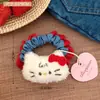 Boneca Gatinho Criativa Elástico de Cabelo Faixa de Cabelo Jeans Feminina Versátil Acessório de Cabelo para Rabo de Cavalo Elástico para Coque Ornamento de Cabelo Elástico
