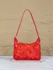 Bolsa de Mão Feminina Transfronteiriça Festa Noturna Flor Bolsa Macia Chegada Nova Outono 2026 Bolsa de Mão com Corrente Bolsa de Ombro Bolsa de Axila