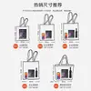 Bolsa de lona personalizada con logo, bolsa de mano tridimensional de gran capacidad, hecha a medida para empresas, bancos y escuelas, bolsa de lona multicapa de mano