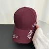 Gorra Lavada Bordada con Letra Lateral Verano Estilo Americano Combinable Cabeza Grande Sombrero para el Sol Moda Urbana Gorra de Béisbol para Hombre