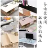 Mantel de mesa de cuero, estilo ins, impermeable, a prueba de aceite y resistente al calor, color sólido, adecuado para mesas de comedor, mesas de café y gabinetes de TV, rectangular, mantel que no se lava