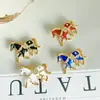 Broche de Cavalo do Zodíaco para Mulheres, Alto Padrão, Luxo Acessível, Lapela de Roupa de Nicho, Fivela de Cinto Anti-Exposição, Broche, Corsage de Joia