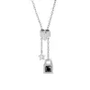 Accesorios de Moda Europeos y Americanos Cadena de Clavícula Deslizante de Acero Inoxidable, Cadena Larga Ajustable Personalizada, Elegante y Versátil