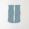 Calcetines de cinco dedos para hombre y mujer, calcetines de algodón para las cuatro estaciones, calcetines deportivos casuales de media caña combinables, calcetines de dedo transpirables de color liso