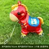 Globo Caminante de Año Nuevo 2026 Año del Caballo con Ruedas Diseño de Dibujos Animados de Pie para Decoración de Aula el Día de Año Nuevo y Sesión de Fotos