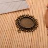Acessórios de joias de base de renda de um lado Zakka joias em base de gema de 25 mm outlet de fábrica