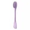 Pincel de Silicone Dupla Face para Máscara Facial em Estoque para Aplicar e Limpar, Pincel Duas em Uma para Máscara de Argila de Limpeza Que Não Machuca a Pele, Ferramenta de Beleza Atacado