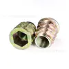 M4-10 * 1 Diente Tuerca para Muebles Tuerca Embebida Incrustada con Correa de Madera Cojín con Tuerca Trapezoidal Intermedia Color Zinc