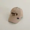 Boné de beisebol infantil para primavera e outono com bordado de letra ins, chapéu para proteger do sol, boné de beisebol moderno para o outono de bebê