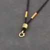 Collar de Cuerda Trenzada a Mano con Colgante de Mantra de Seis Caracteres Grueso Cuerda para Colgante Cordón Cuerda para Colgante de Hombre Tarjeta de Buda Tarjeta Thangka Tarjeta de Da Igual