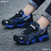 Zapatos Jinjiang zapatos para niños zapatos deportivos para niños superficie de cuero superficie de malla zapatos para niños niños medianos y grandes zapatos casuales para estudiantes zapatos