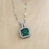 Accesorios para Mujer Cobre Microincrustado Circonita Simple Acero Inoxidable Collar Lujo Ligero Moderno Nicho Joyería para Clavícula Geométrica Moda Ol