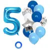 13 globos de látex de 32 pulgadas número combinación de cumpleaños fiesta de cumpleaños para bebé set de globos de decoración