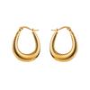 ZE0750 Aretes de tuerca de amor trenzado de acero de titanio europeo y americano para mujer, diseño alto, moda, viento metálico, aretes de acero inoxidable