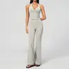 Roupas de Yoga Justas, Secagem Rápida, Cintura Alta, Levanta Bumbum, Firma Barriga, Pilates, Corrida, Tecido Escovado, Calças Largas Fitness para Mulheres 4208