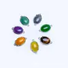 Joyería de Piedra Popular de Europa y América El Más Vendido de Amazon Collar con Colgante Bordeado de Múltiples Materiales de Jade Cristal Rosa
