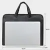 Bolsa de archivo portátil para negocios gran capacidad tela Oxford bolsa de archivo de información de oficina maletín simple impresión de logotipo