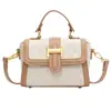 Bolso de Diseño de Nicho Texturizado para Mujer 2023 Nuevo Moderno Color de Contraste Bolso Cuadrado Pequeño de Hombro Estilo Occidental Portátil Bolso Cruzado