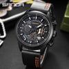 Reloj Sanda Cross-border New con seis agujas, esfera grande, tres esferas, correa de acero inoxidable para hombre.