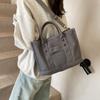 Bolso de Hombro Portátil de Lona de Gran Capacidad 2025 Nueva Primavera Casual Simple Tote para Viajes Bolso Cruzado Comercio Exterior