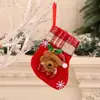 Meias de Natal, Sacos de Presente de Natal, Pingentes de Meias Pequenas de Natal, Enfeites para Árvore de Natal, Sacos de Decoração
