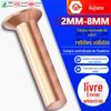 GB869 cabeça escareada rebite rebite de cobre sólido rebite de cobre de percussão manual fabricante 2MM/3MM/4MM/5MM