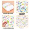 Mini Pegatinas de Letras Coloridas Material Pequeño para Diario de Mano Objetos Pequeños Decoración DIY Guka Pegatinas de Letras Impermeables Venta al por Mayor