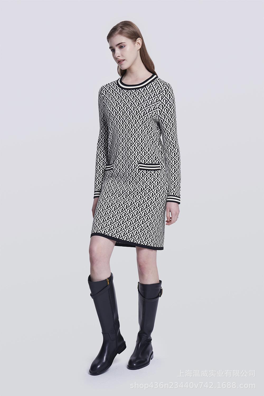 英伦风复古皮带扣高筒骑士靴