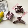 Jiayue Acessórios Laço Estampa Leopardo Presilha Garra Design de Nicho Tendência Presilha de Cabelo Acessório de Cabelo Verão