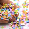 Arcilla polimérica suave de 5 mm color no poroso pequeño plano diy carcasa de teléfono móvil belleza hecho a mano joyería de uñas relleno para slime