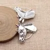Pingente de Cabeça de Cavalo Multicor 35X34Mm 6,3g Acessórios para Joias DIY Venda Direta da Fábrica