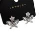 Pendientes de circonita con perlas de imitación para mujer, elegantes y exquisitos, con hebilla, a la moda, combinables con todo, 2025