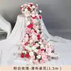 Decoraciones de boda de cascada de rosas, flores de cascada de seda para mesa de hotel, flores artificiales, arreglos florales, cascada de flores para cumpleaños