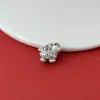 Plata de Ley 999 Cuentas Espaciadoras Pequeñas de Caballo Accesorios de Plata Lisos Pulsera de Cuerda Trenzada Cuentas Espaciadoras Tener Dinero, Bendiciones, Riqueza, Prosperidad Inmediatamente Accesorios de Cuentas Sueltas
