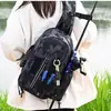 Bolso Luya Ligero Grande para Pecho Bolso de Hombro Gran Capacidad Caña Pesca Mar Pesca Caña de Pescar Mochila de Doble Capa Venta al por Mayor
