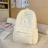 Nueva Mochila Escolar Simple Estilo Coreano para Estudiantes Hombres y Mujeres, Bolso Casual de Algodón Estilo Coreano, Mochila, Mochila de Nicho para Viajes y Trayectos