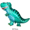 Coleção de balões de dinossauro mais vendidos na Amazon, arranjo de aniversário, festa Jurássica, formato especial, filme de alumínio, balão de dinossauro de desenho animado