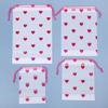 Bolsa transparente portátil love bundle de bolso com cordão para viagem, sub-bolsa para roupas, bolsa para guardar roupa íntima e sapatos, atacado