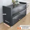 Estante de Almacenamiento para Cocina, Gabinete Lateral de Almacenamiento para Comedor de Pizarra de Pie, Banco de Trabajo Multifuncional, Gabinete de Almacenamiento Integrado Montado en la Pared